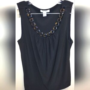 WHITE HOUSE BLACK MARKET Tortoise Shell Ring Top Size Medium